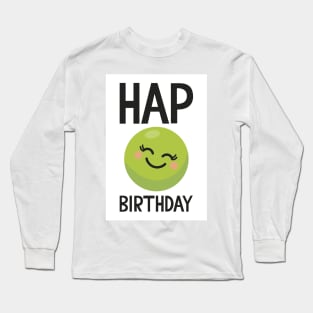 Hap-Pea (Happy) Birthday - Tall Long Sleeve T-Shirt